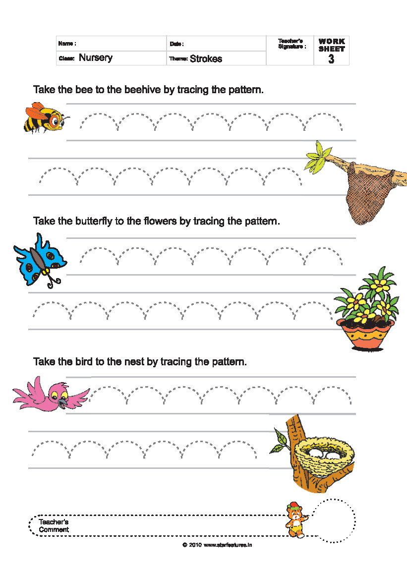 Free Printable Worksheets For Pre Primary